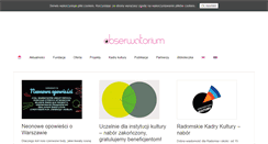Desktop Screenshot of obserwatorium.org.pl